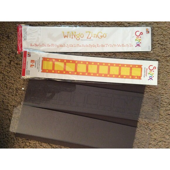 Sizzix Die Cuts Strips Wingo Zingo Alphabet and Film Strip, 2 Cutting plates B14 - Picture 1 of 1